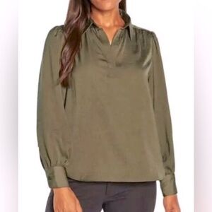 Banana Republic Olive Green Blouse XXL